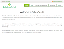Tablet Screenshot of pollenseeds.com